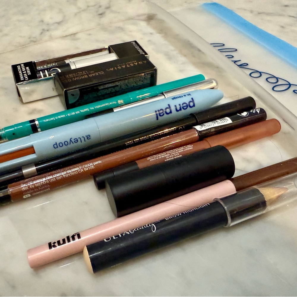 Assorted Makeup Pens and Pencils